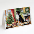 Bernese Mountain Dog Christmas Cookies Greeting Cards Pack of 8 Blank Cards with Envelopes Whimsical A7 Size 5x7