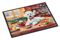 Bichon Frise Christmas Cookies Doormat Indoor Outdoor 24H X 36W Front Door Mat Rugs for Entryway, Non Slip Washable Low Pile,