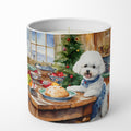 Bichon Frise Christmas Cookies Decorative Soy Candle Nature Soy Wax Essential Oil Home Decor Ideal for Bedroom Kitchen Bath Office Gift, 10 oz