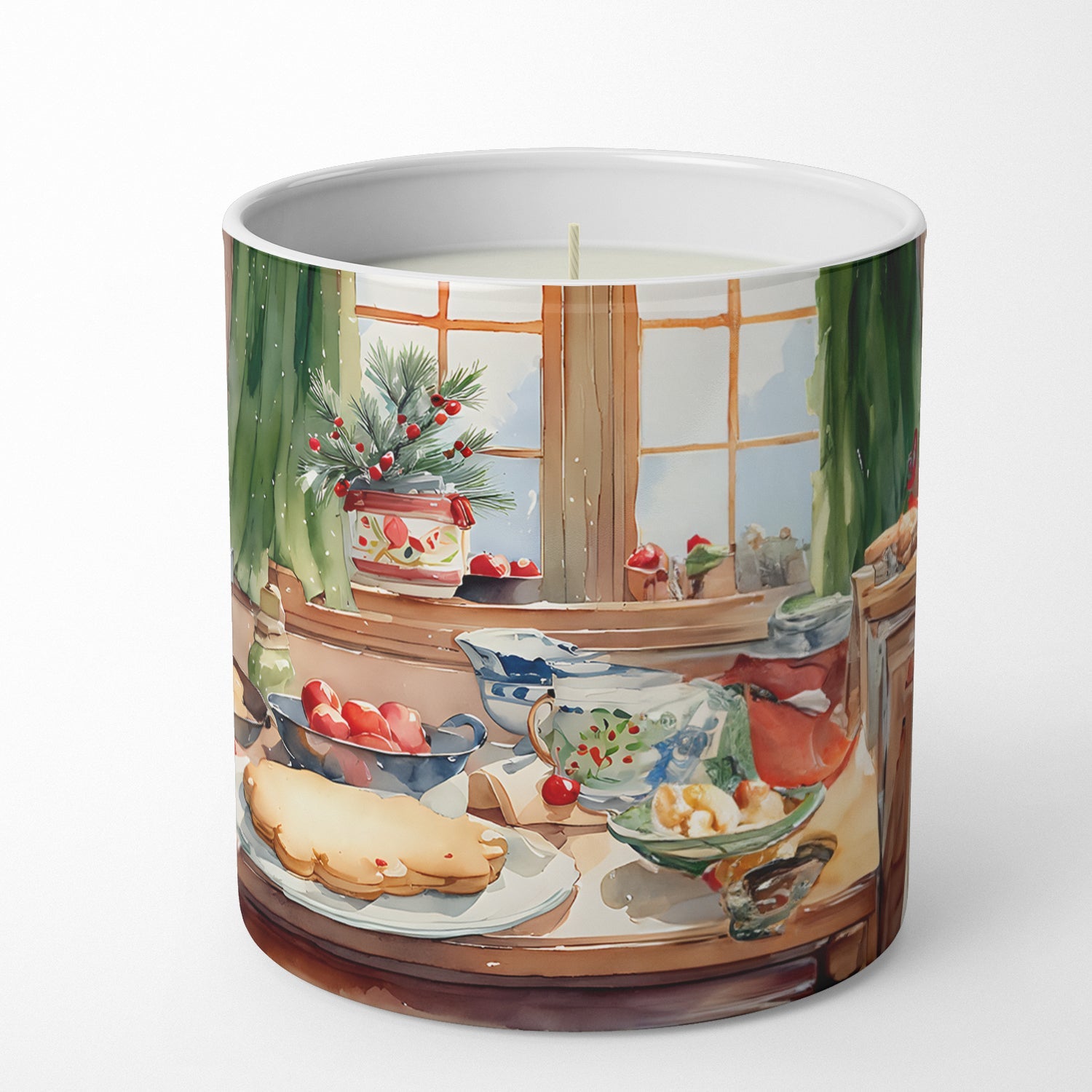 Border Collie Christmas Cookies Decorative Soy Candle Nature Soy Wax Essential Oil Home Decor Ideal for Bedroom Kitchen Bath Office Gift, 10 oz