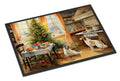 Borzoi Christmas Cookies Doormat Indoor Outdoor 18H X 27W Front Door Mat Rugs for Entryway, Non Slip Washable