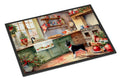 Boston Terrier Christmas Cookies Doormat Indoor Outdoor 24H X 36W Front Door Mat Rugs for Entryway, Non Slip Washable Low Pile,