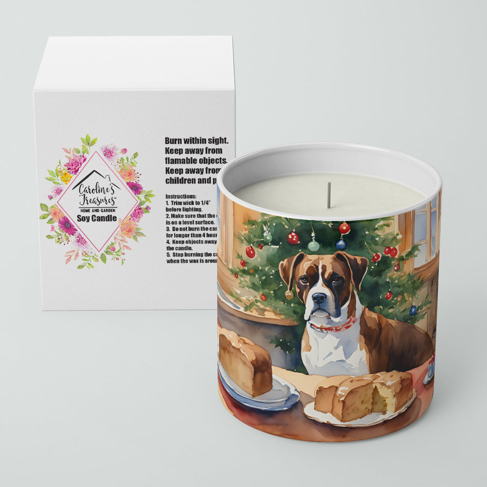 Boxer Christmas Cookies Decorative Soy Candle Nature Soy Wax Essential Oil Home Decor Ideal for Bedroom Kitchen Bath Office Gift, 10 oz
