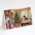 Boxer Christmas Cookies Greeting Cards Pack of 8 Blank Cards with Envelopes Whimsical A7 Size 5x7