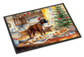 Boxer Christmas Cookies Doormat Indoor Outdoor 24H X 36W Front Door Mat Rugs for Entryway, Non Slip Washable Low Pile,