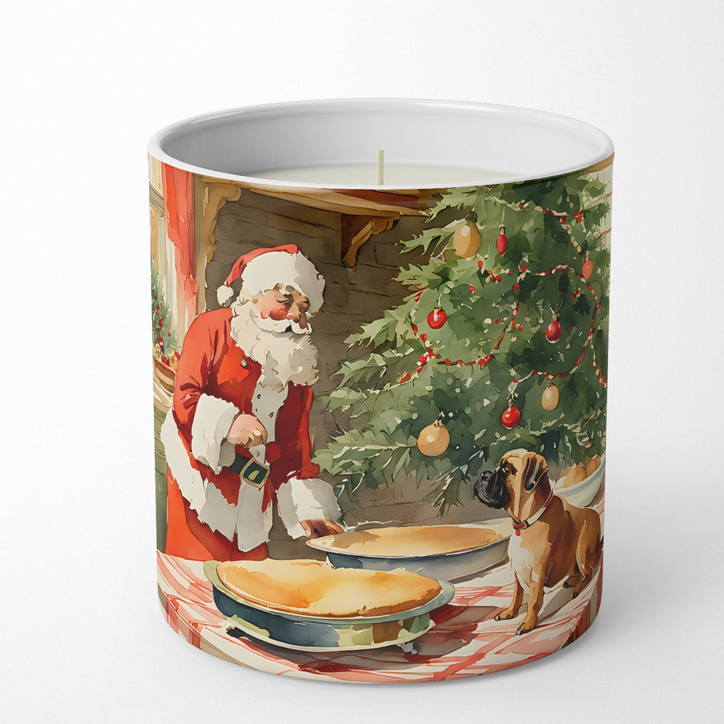 Bullmastiff Christmas Cookies Decorative Soy Candle Nature Soy Wax Essential Oil Home Decor Ideal for Bedroom Kitchen Bath Office Gift, 10 oz