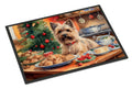 Cairn Terrier Christmas Cookies Doormat Indoor Outdoor 24H X 36W Front Door Mat Rugs for Entryway, Non Slip Washable Low Pile,