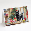 Cairn Terrier Christmas Cookies Greeting Cards Pack of 8 Blank Cards with Envelopes Whimsical A7 Size 5x7