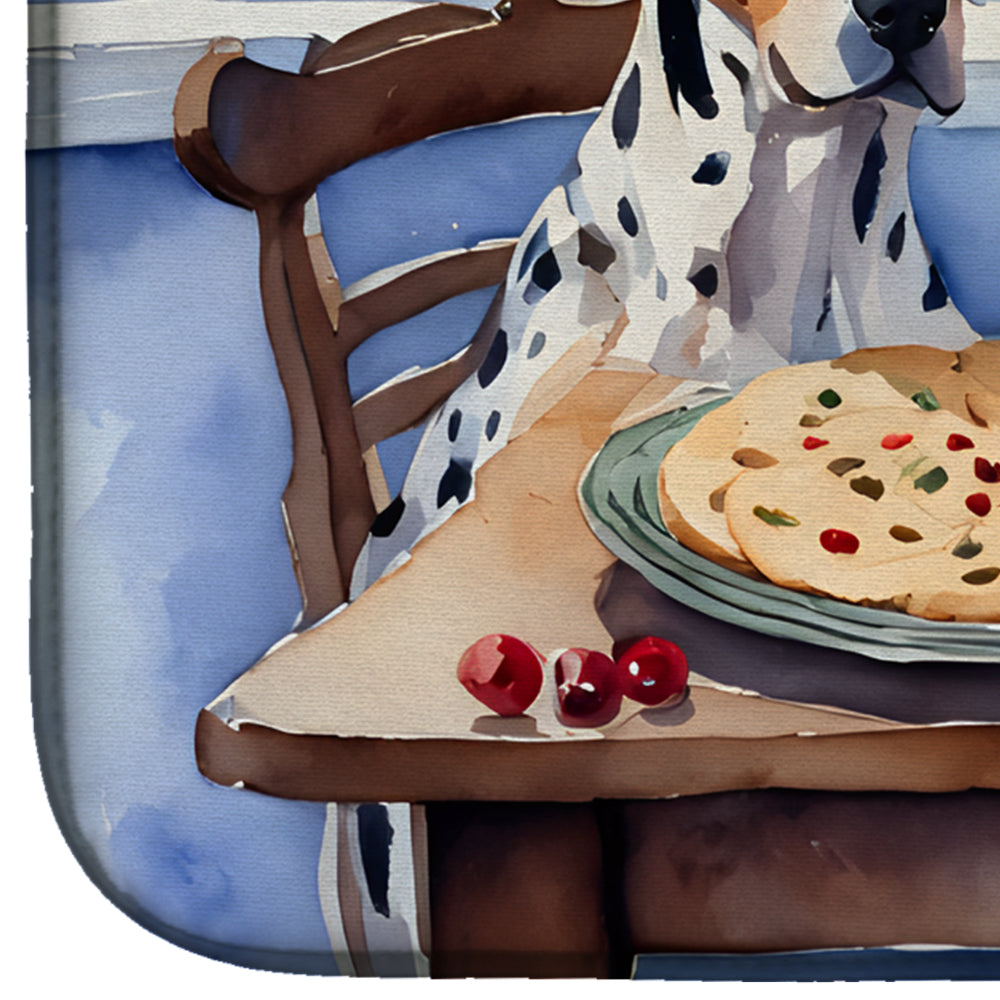 Catahoula Christmas Cookies Dish Drying Mat Absorbent Dish Drying Mat Pad for Kitchen Counter Dish Drainer Mat for Countertop, 14 x 21", Multicolor