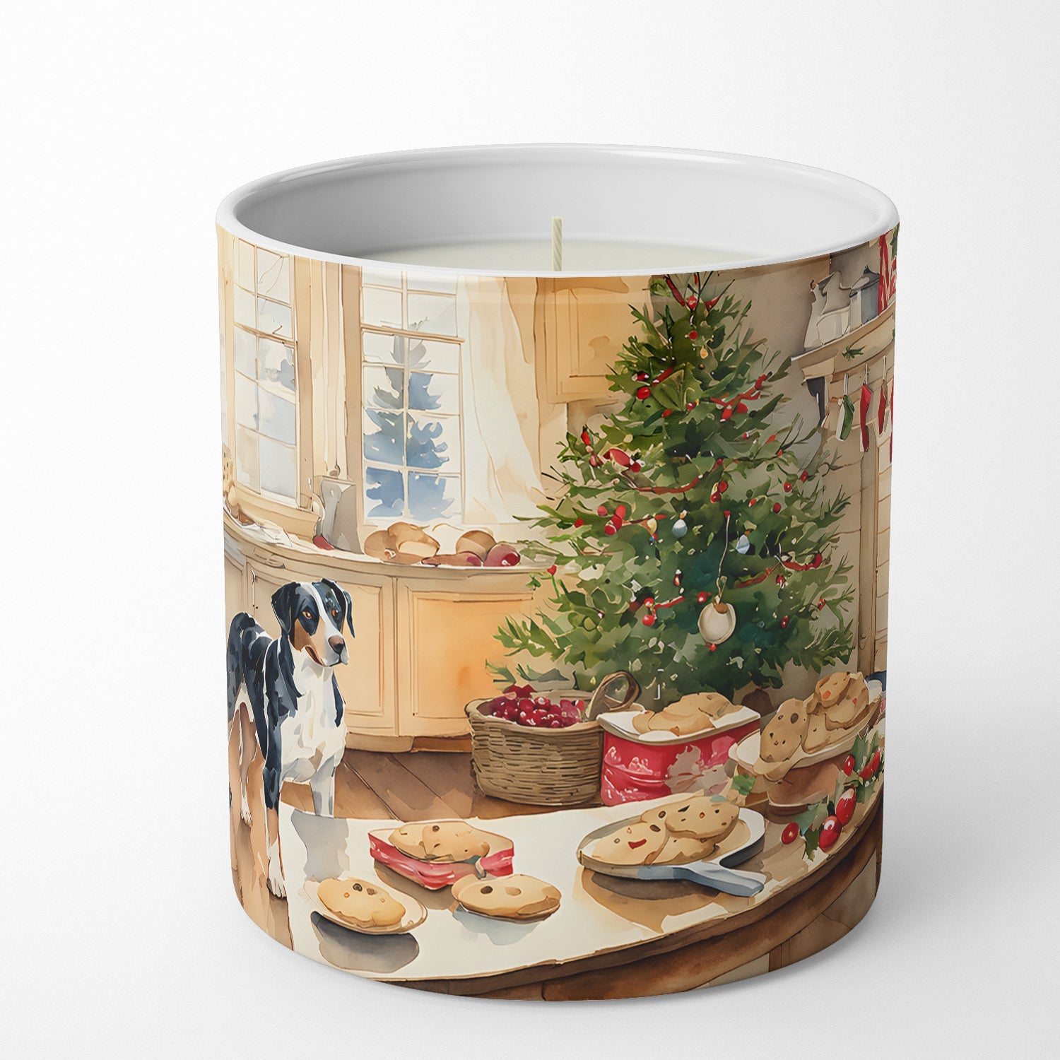 Catahoula Christmas Cookies Decorative Soy Candle Nature Soy Wax Essential Oil Home Decor Ideal for Bedroom Kitchen Bath Office Gift, 10 oz