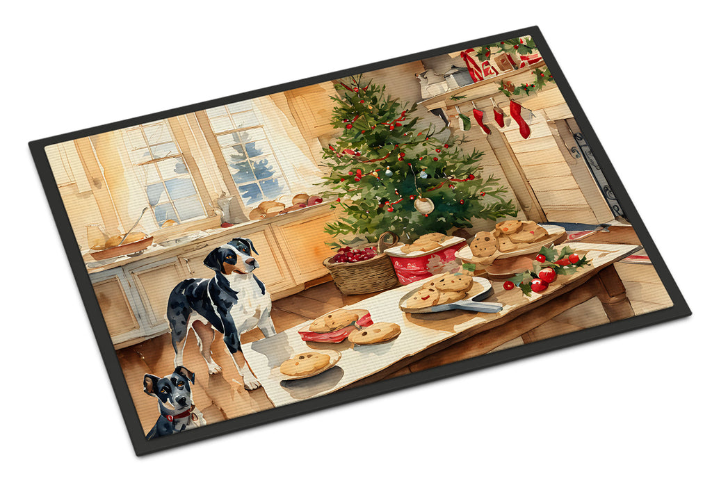 Catahoula Christmas Cookies Doormat Indoor Outdoor 18H X 27W Front Door Mat Rugs for Entryway, Non Slip Washable