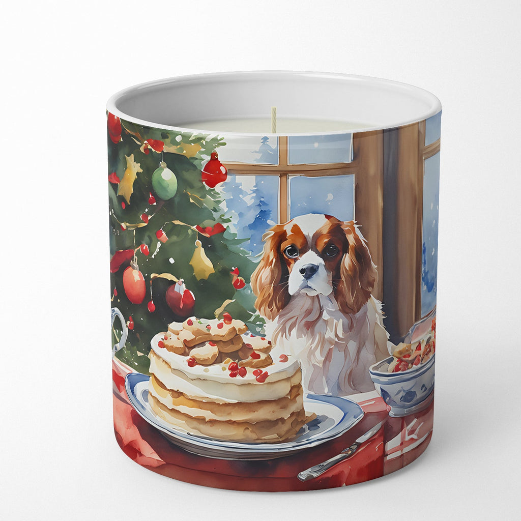 Cavalier Spaniel Christmas Cookies Decorative Soy Candle Nature Soy Wax Essential Oil Home Decor Ideal for Bedroom Kitchen Bath Office Gift, 10 oz