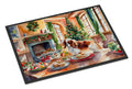 Cavalier Spaniel Christmas Cookies Doormat Indoor Outdoor 18H X 27W Front Door Mat Rugs for Entryway, Non Slip Washable