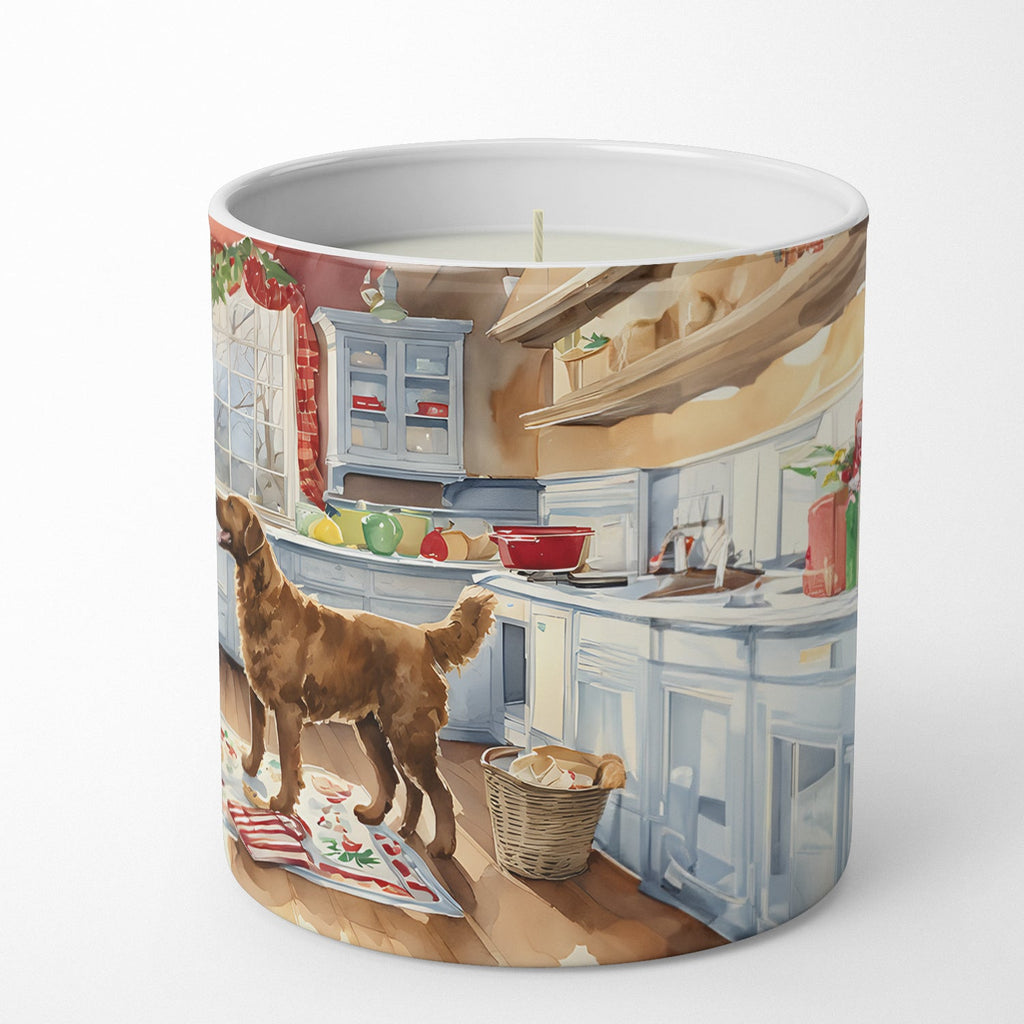 Chesapeake Bay Retriever Christmas Cookies Decorative Soy Candle Nature Soy Wax Essential Oil Home Decor Ideal for Bedroom Kitchen Bath Office Gift, 10 oz