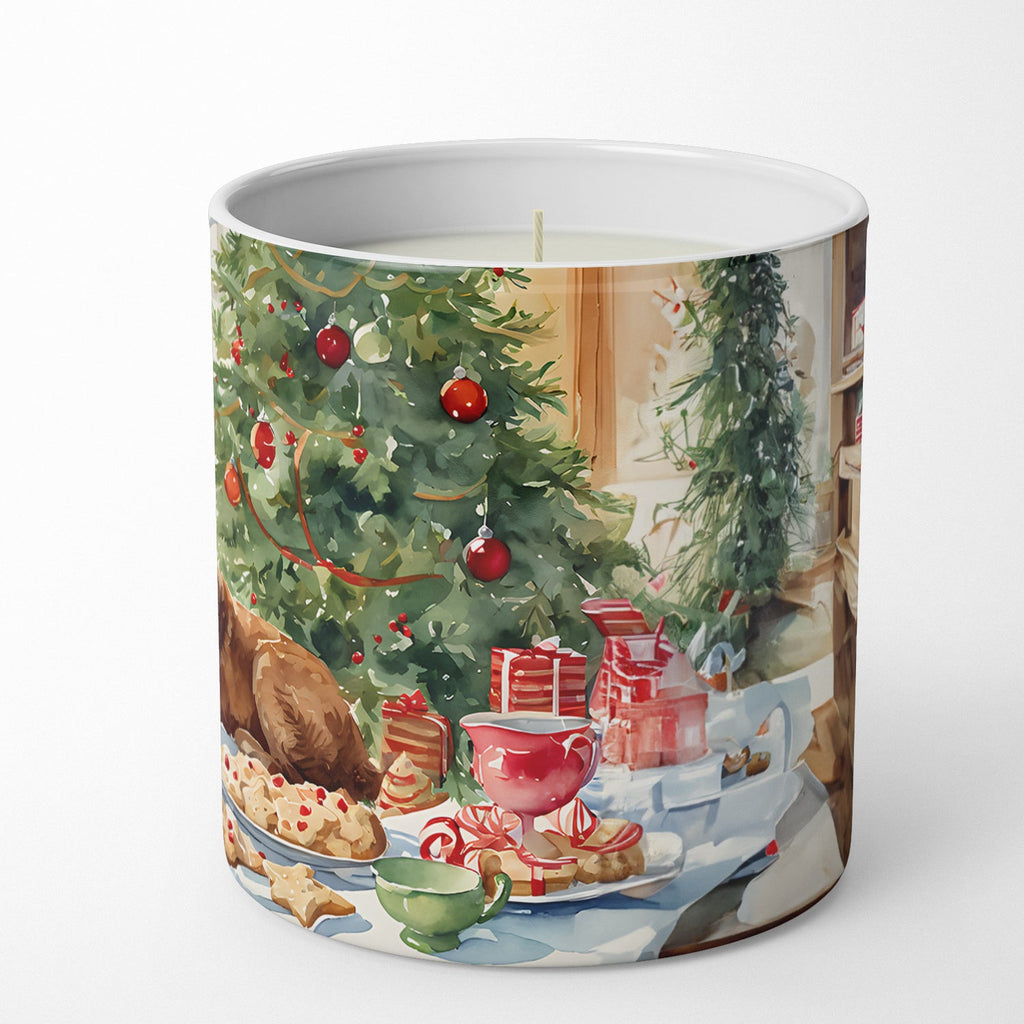 Chesapeake Bay Retriever Christmas Cookies Decorative Soy Candle Nature Soy Wax Essential Oil Home Decor Ideal for Bedroom Kitchen Bath Office Gift, 10 oz