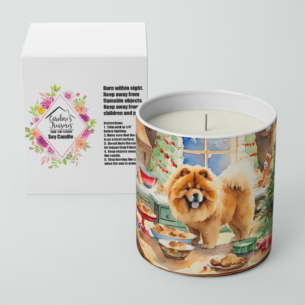 Chow Chow Christmas Cookies Decorative Soy Candle Nature Soy Wax Essential Oil Home Decor Ideal for Bedroom Kitchen Bath Office Gift, 10 oz