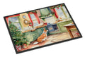 Corgi Christmas Cookies Doormat Indoor Outdoor 18H X 27W Front Door Mat Rugs for Entryway, Non Slip Washable
