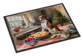 English Foxhound Christmas Cookies Doormat Indoor Outdoor 18H X 27W Front Door Mat Rugs for Entryway, Non Slip Washable