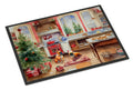 French Bulldog Christmas Cookies Doormat Indoor Outdoor 24H X 36W Front Door Mat Rugs for Entryway, Non Slip Washable Low Pile,