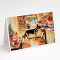 German Shepherd Christmas Cookies Greeting Cards Pack of 8 Blank Cards with Envelopes Whimsical A7 Size 5x7