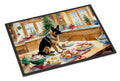 German Shepherd Christmas Cookies Doormat Indoor Outdoor 18H X 27W Front Door Mat Rugs for Entryway, Non Slip Washable