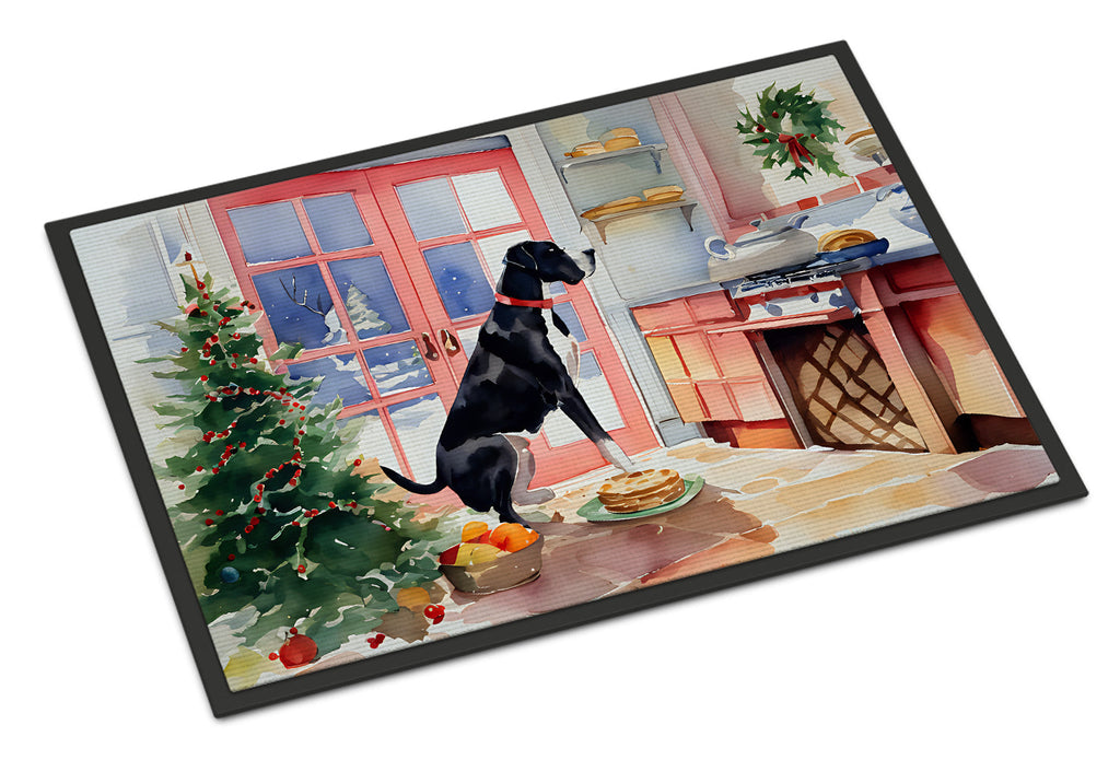 Great Dane Christmas Cookies Doormat Indoor Outdoor 24H X 36W Front Door Mat Rugs for Entryway, Non Slip Washable Low Pile,