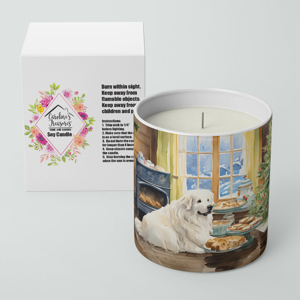 Great Pyrenees Christmas Cookies Decorative Soy Candle Nature Soy Wax Essential Oil Home Decor Ideal for Bedroom Kitchen Bath Office Gift, 10 oz