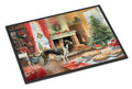 Greyhound Christmas Cookies Doormat Indoor Outdoor 24H X 36W Front Door Mat Rugs for Entryway, Non Slip Washable Low Pile,