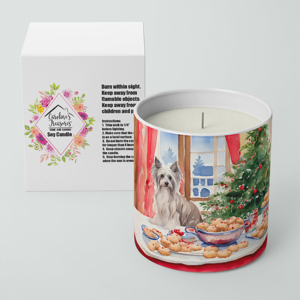 Chinese Crested Christmas Cookies Decorative Soy Candle Nature Soy Wax Essential Oil Home Decor Ideal for Bedroom Kitchen Bath Office Gift, 10 oz