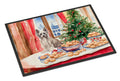 Chinese Crested Christmas Cookies Doormat Indoor Outdoor 18H X 27W Front Door Mat Rugs for Entryway, Non Slip Washable