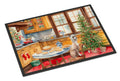 Chinese Crested Christmas Cookies Doormat Indoor Outdoor 24H X 36W Front Door Mat Rugs for Entryway, Non Slip Washable Low Pile,