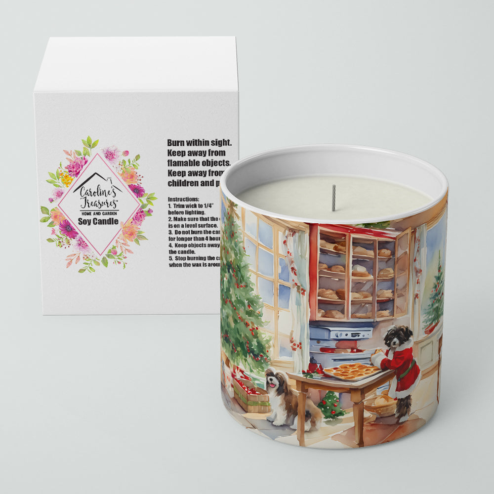 Havanese Christmas Cookies Decorative Soy Candle Nature Soy Wax Essential Oil Home Decor Ideal for Bedroom Kitchen Bath Office Gift, 10 oz