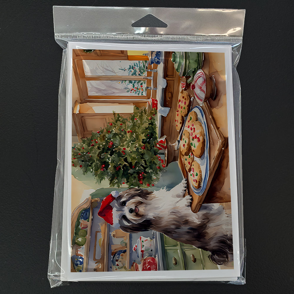 Havanese Christmas Cookies Greeting Cards Pack of 8 Blank Cards with Envelopes Whimsical A7 Size 5x7