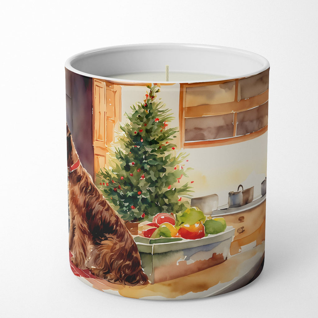 Irish Terrier Christmas Cookies Decorative Soy Candle Nature Soy Wax Essential Oil Home Decor Ideal for Bedroom Kitchen Bath Office Gift, 10 oz