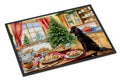 Irish Water Spaniel Christmas Cookies Doormat Indoor Outdoor 18H X 27W Front Door Mat Rugs for Entryway, Non Slip Washable