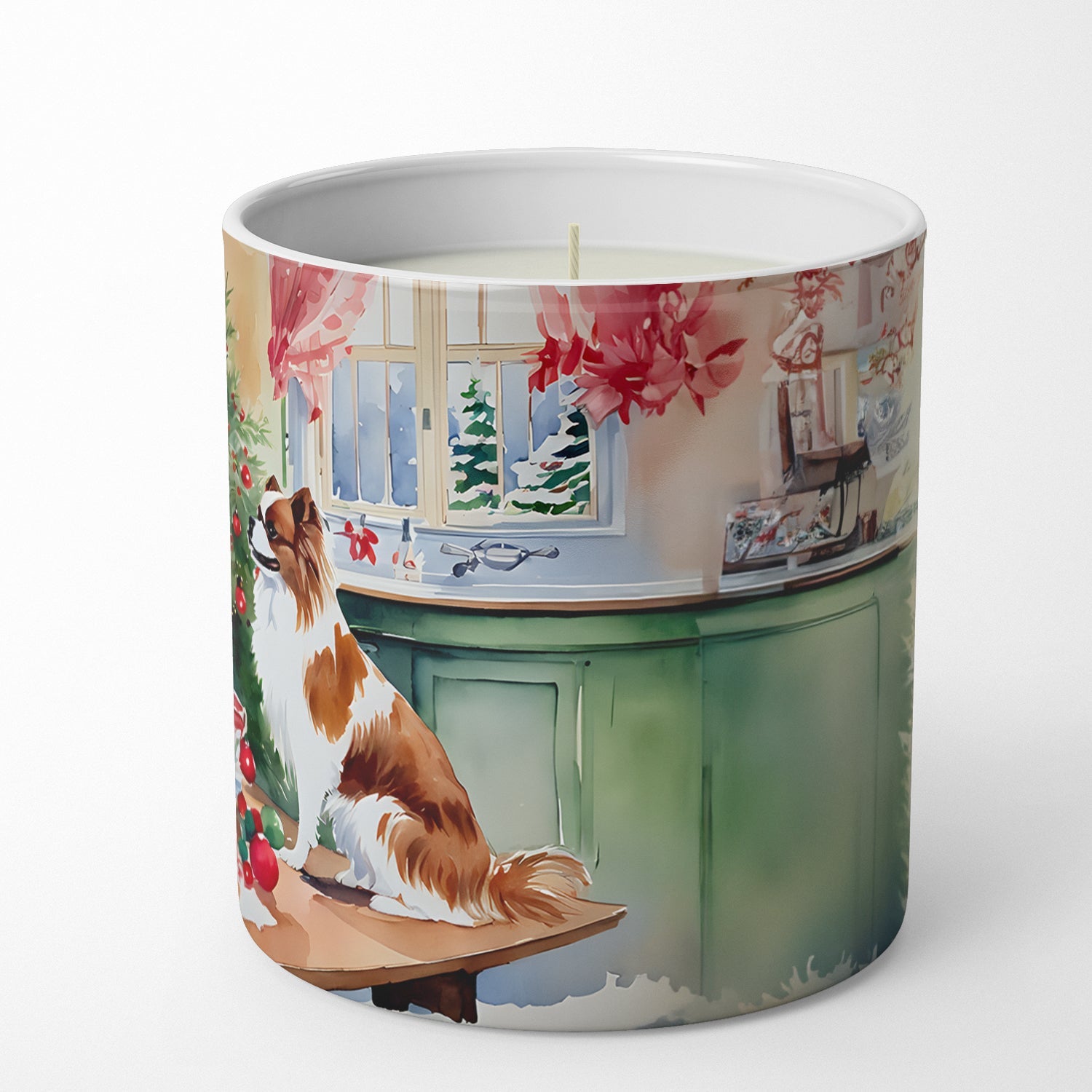 Japanese Chin Christmas Cookies Decorative Soy Candle Nature Soy Wax Essential Oil Home Decor Ideal for Bedroom Kitchen Bath Office Gift, 10 oz