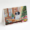 Japanese Chin Christmas Cookies Greeting Cards Pack of 8 Blank Cards with Envelopes Whimsical A7 Size 5x7