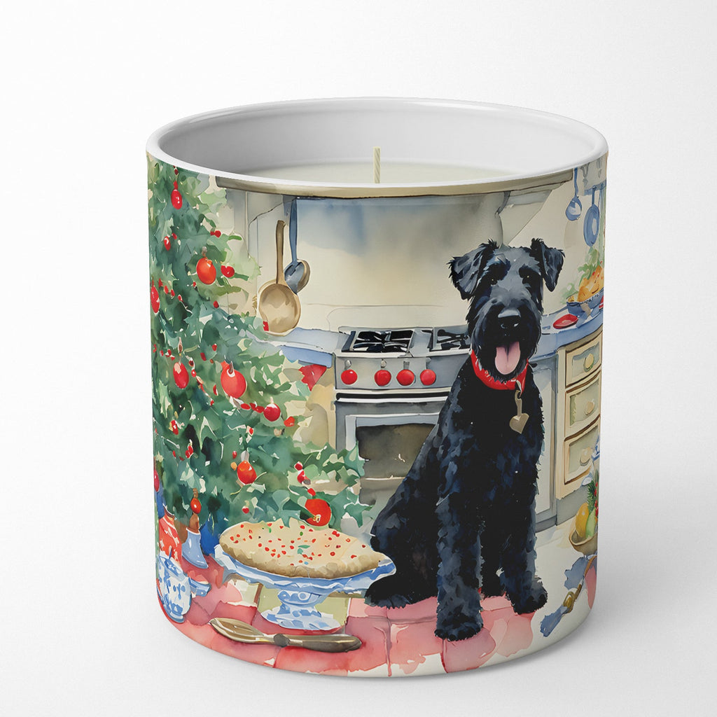 Kerry Blue Terrier Christmas Cookies Decorative Soy Candle Nature Soy Wax Essential Oil Home Decor Ideal for Bedroom Kitchen Bath Office Gift, 10 oz