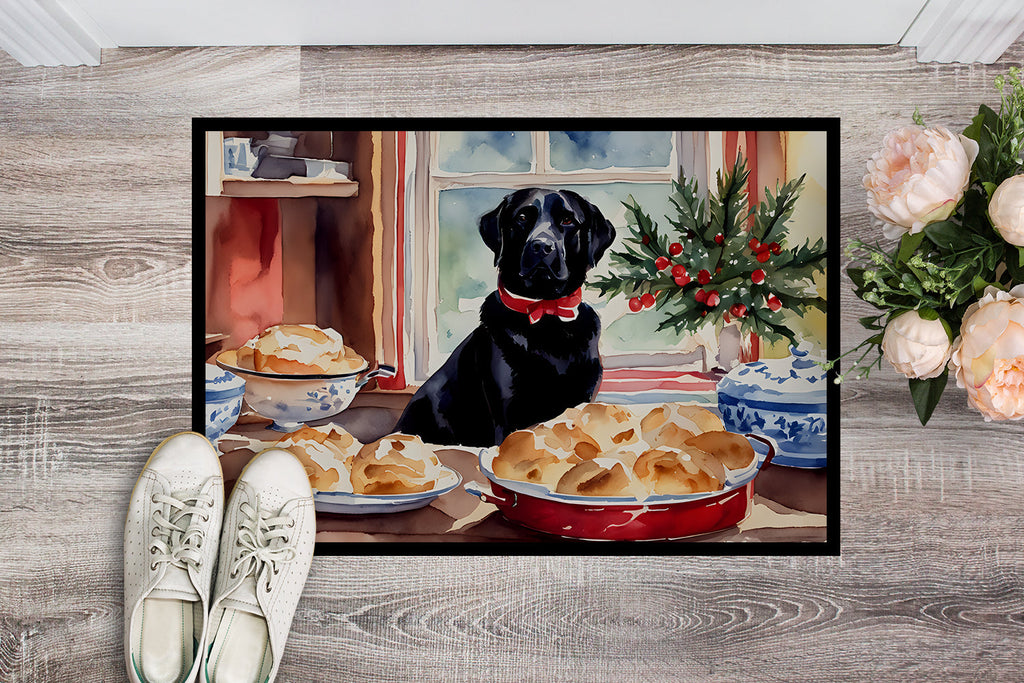 Labrador Retriever Christmas Cookies Doormat Indoor Outdoor 24H X 36W Front Door Mat Rugs for Entryway, Non Slip Washable Low Pile,