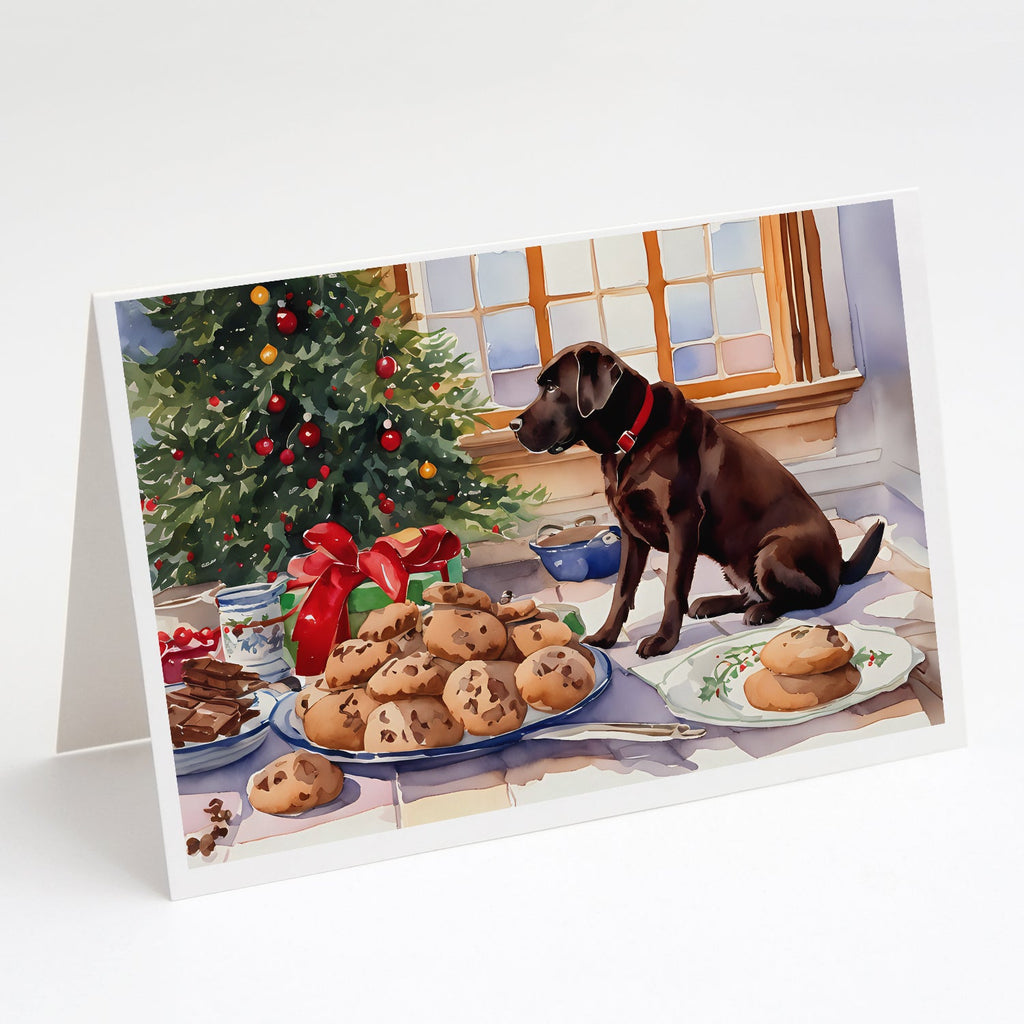 Labrador Retriever Christmas Cookies Greeting Cards Pack of 8 Blank Cards with Envelopes Whimsical A7 Size 5x7