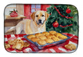 Labrador Retriever Christmas Cookies Dish Drying Mat Absorbent Dish Drying Mat Pad for Kitchen Counter Dish Drainer Mat for Countertop, 14 x 21", Multicolor