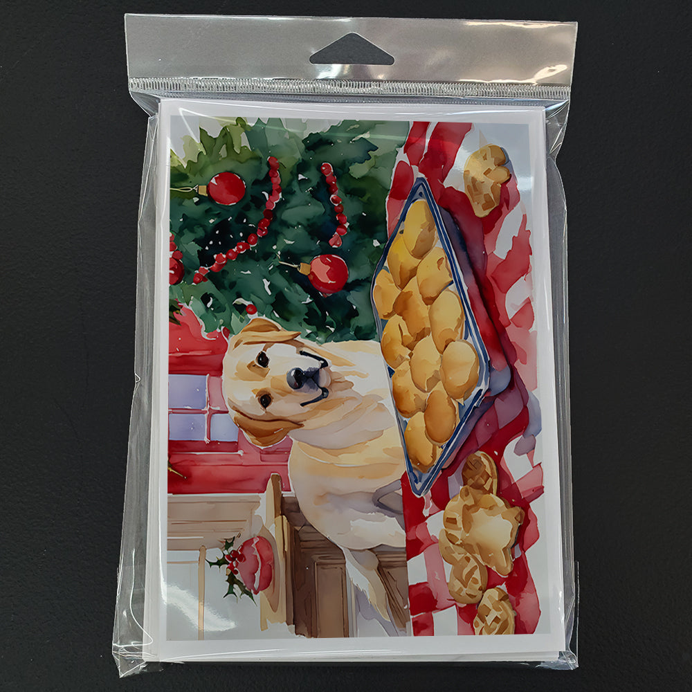 Labrador Retriever Christmas Cookies Greeting Cards Pack of 8 Blank Cards with Envelopes Whimsical A7 Size 5x7