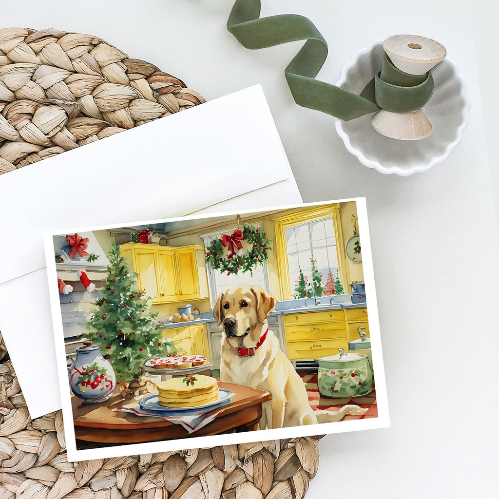 Labrador Retriever Christmas Cookies Greeting Cards Pack of 8 Blank Cards with Envelopes Whimsical A7 Size 5x7