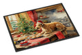 Lakeland Terrier Christmas Cookies Doormat Indoor Outdoor 18H X 27W Front Door Mat Rugs for Entryway, Non Slip Washable