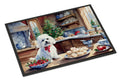 Maltese Christmas Cookies Doormat Indoor Outdoor 24H X 36W Front Door Mat Rugs for Entryway, Non Slip Washable Low Pile,