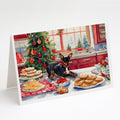 Miniature Pinscher Christmas Cookies Greeting Cards Pack of 8 Blank Cards with Envelopes Whimsical A7 Size 5x7