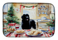 Newfoundland Christmas Cookies Dish Drying Mat Absorbent Dish Drying Mat Pad for Kitchen Counter Dish Drainer Mat for Countertop, 14 x 21", Multicolor