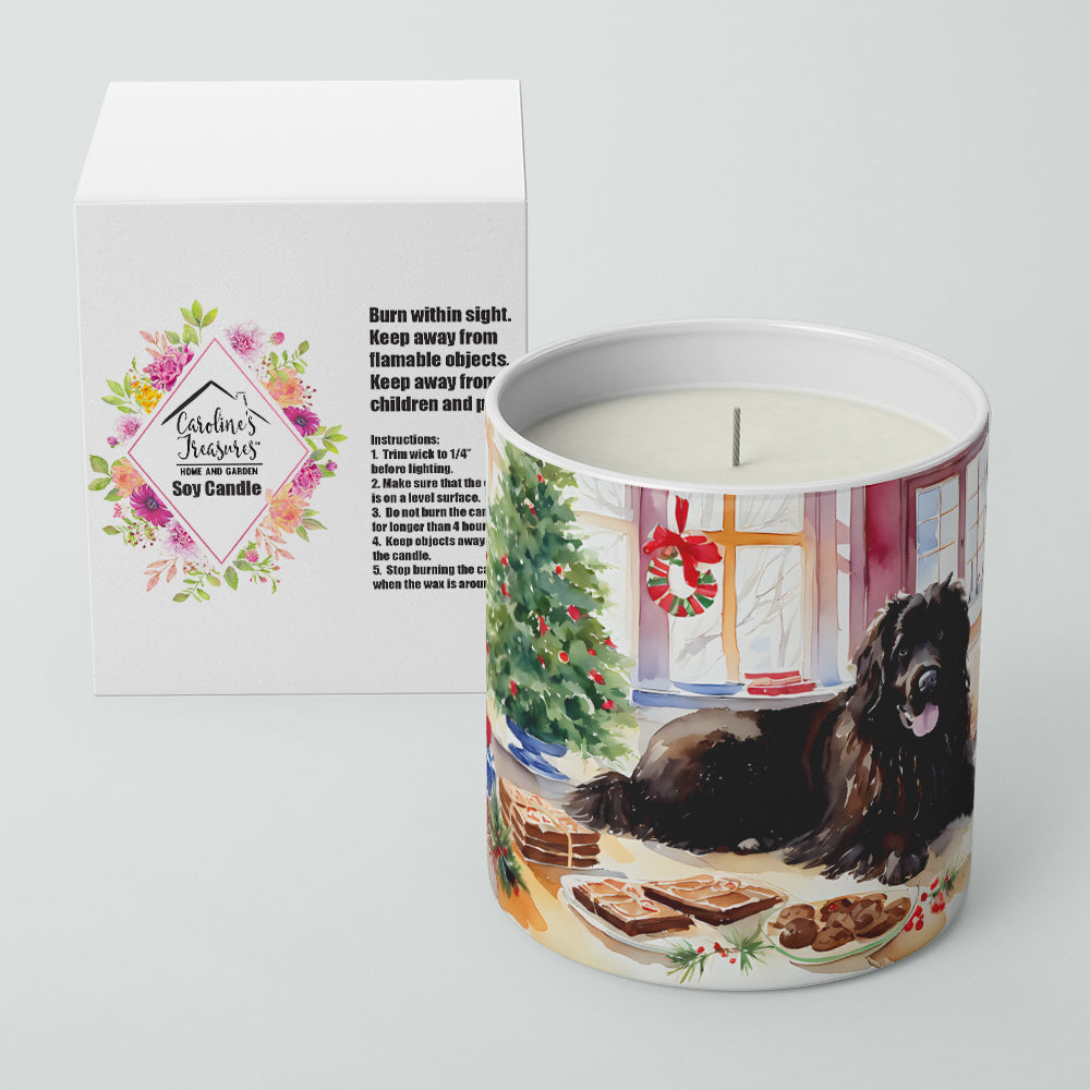 Newfoundland Christmas Cookies Decorative Soy Candle Nature Soy Wax Essential Oil Home Decor Ideal for Bedroom Kitchen Bath Office Gift, 10 oz