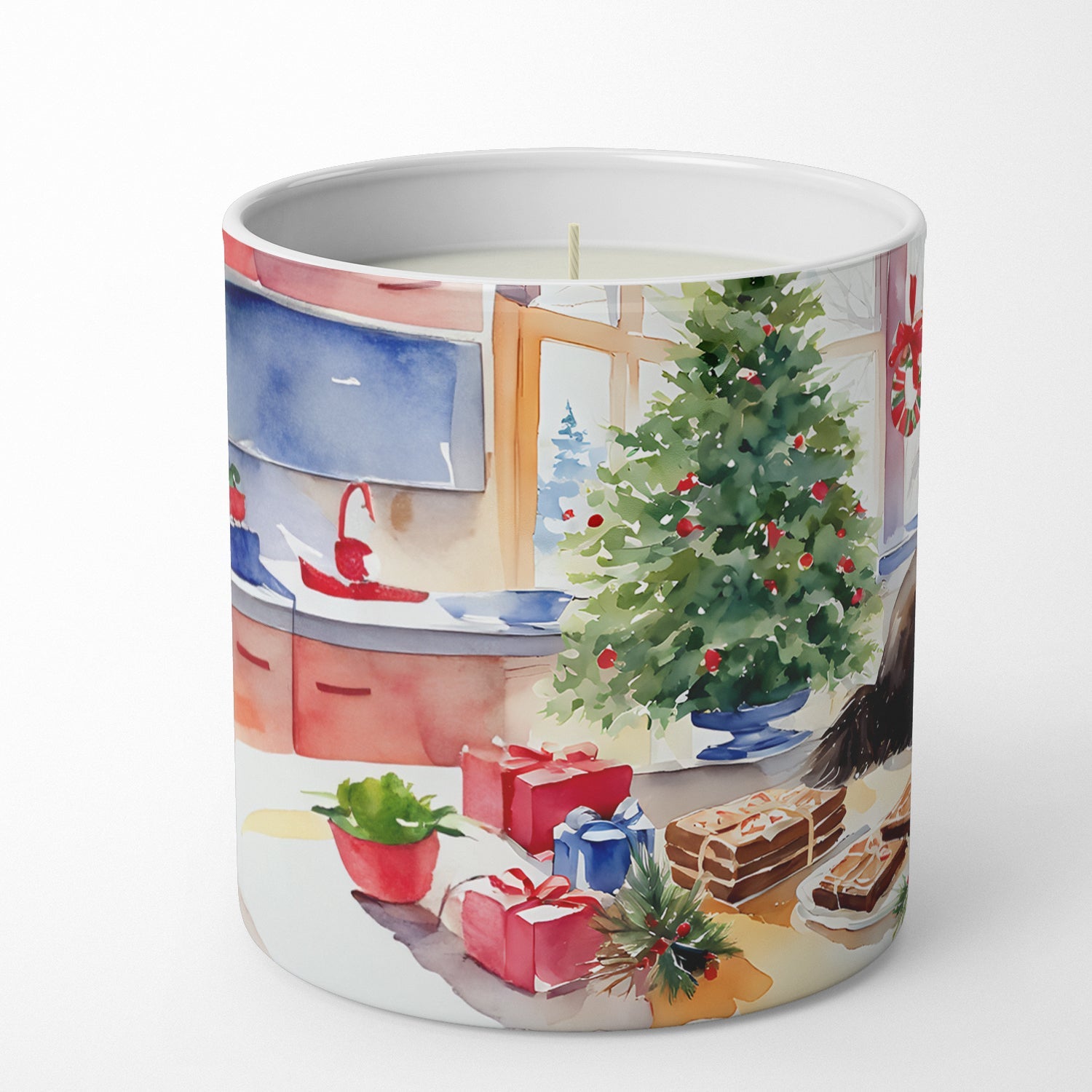 Newfoundland Christmas Cookies Decorative Soy Candle Nature Soy Wax Essential Oil Home Decor Ideal for Bedroom Kitchen Bath Office Gift, 10 oz