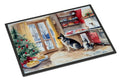 Norwegian Elkhound Christmas Cookies Doormat Indoor Outdoor 24H X 36W Front Door Mat Rugs for Entryway, Non Slip Washable Low Pile,